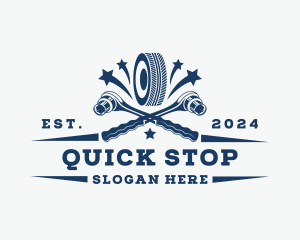 Automotive Tire Socket Wrench logo design