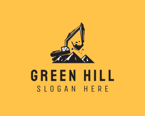 Excavation Truck Hill logo design