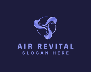 Fan Ventilation HVAC logo design