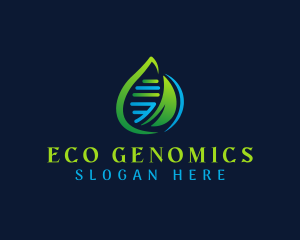 Science Leaf DNA logo design