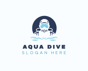 Scuba Diving Athletic logo design