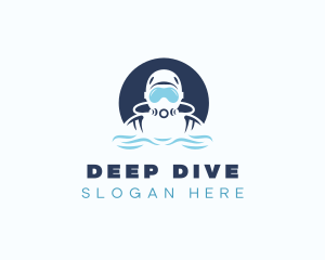 Scuba Diving Athletic logo design