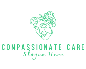 Botanical Lady Facial Care logo design