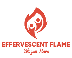 Flame People logo design