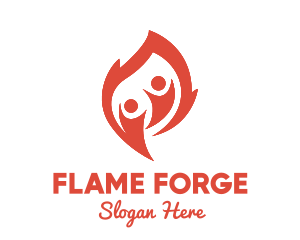 Flame People logo design