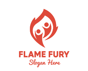 Flame People logo design