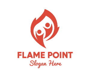 Flame People logo design