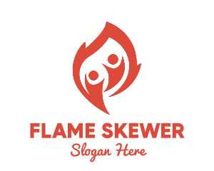 Flame People logo design