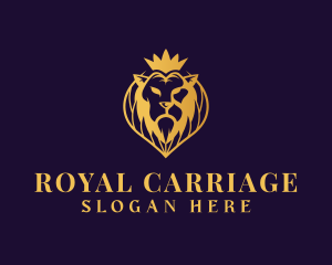 Royal Lion Crown Jewelry logo design