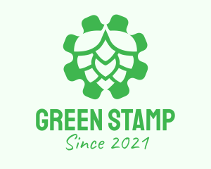 Green Gear Hop  logo design