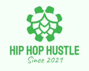 Green Gear Hop  logo design