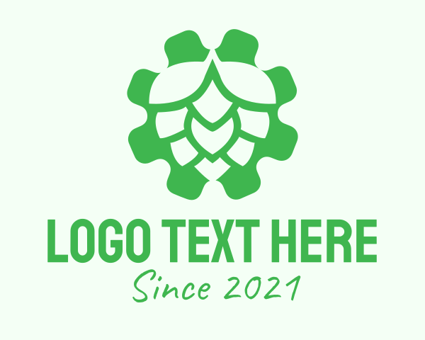 Hop Plant logo example 3