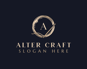 Luxury Needle Tailoring logo design