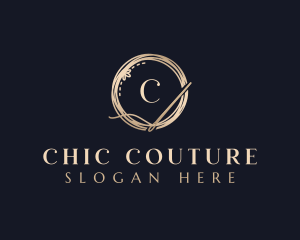 Luxury Needle Tailoring logo design