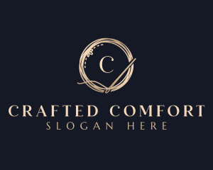 Luxury Needle Tailoring logo design