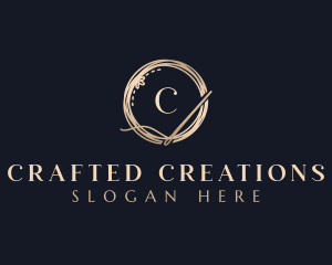 Luxury Needle Tailoring logo design