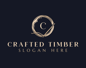 Luxury Needle Tailoring logo design