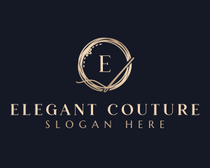 Luxury Needle Tailoring logo design