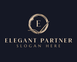 Luxury Needle Tailoring logo design