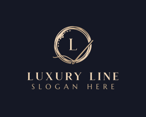 Luxury Needle Tailoring logo design