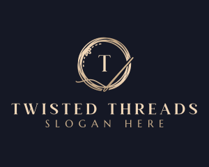 Luxury Needle Tailoring logo design