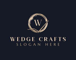 Luxury Needle Tailoring logo design