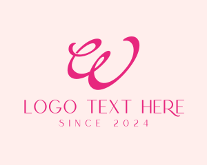 Fashion Wellness Letter W Logo