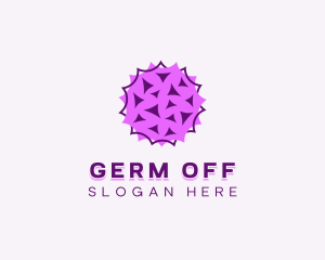 Spiky Germ Virus logo design