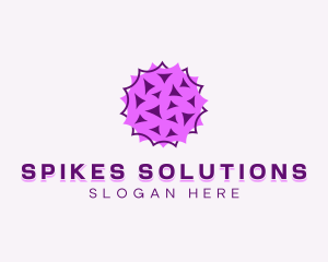 Spiky Germ Virus logo design