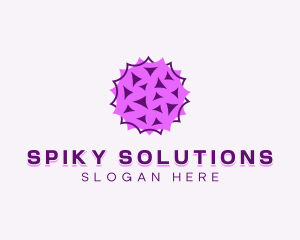 Spiky Germ Virus logo design