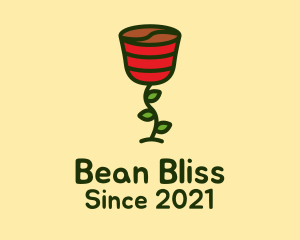 Rose Coffee Bean logo design