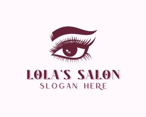 Cosmetologist Eyelash Salon logo design