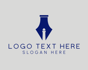 Lighthouse Fountain Ink Pen  logo