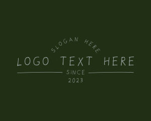 Handwritten Chalk Business logo