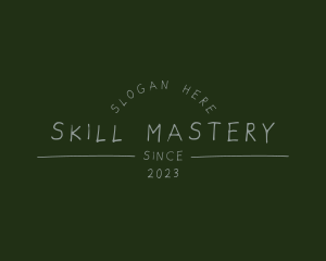 Handwritten Chalk Business Training logo
