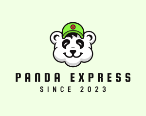 Panda Sports Hat logo design