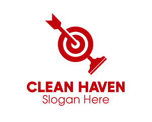 Target Cleaning Squeegee  logo design