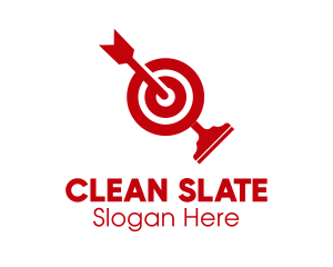 Target Cleaning Squeegee  logo design