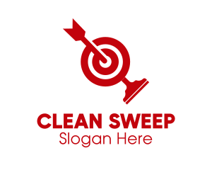 Target Cleaning Squeegee  logo design