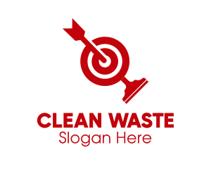 Target Cleaning Squeegee  logo design