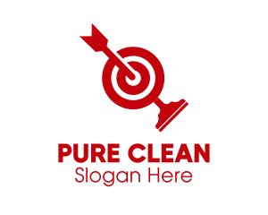 Target Cleaning Squeegee  logo design