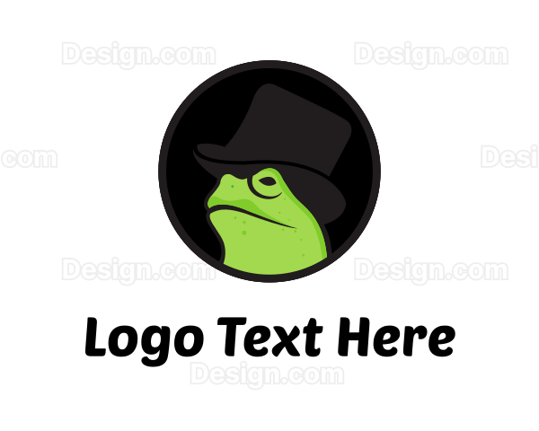 Top Hat Frog Logo