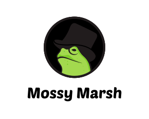 Top Hat Frog logo design