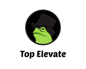 Top Hat Frog logo design