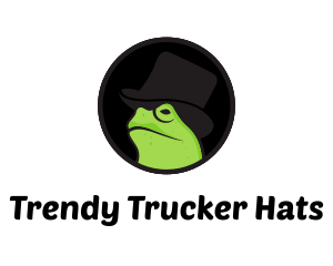 Top Hat Frog logo design