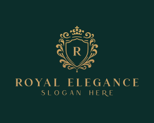 High End Royal Shield logo design