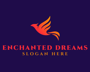 Phoenix Flying Bird logo design