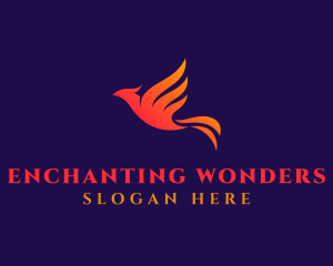 Phoenix Flying Bird logo design