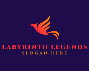 Phoenix Flying Bird logo design