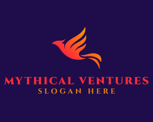 Phoenix Flying Bird logo design